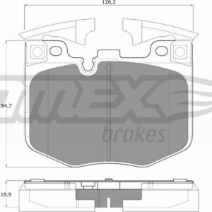 TOMEX brakes TX 19-86 - Тормозные колодки, дисковые, комплект